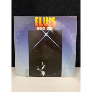 Elvis Presley Moody Blue Vinyl LP Blue Translucent RCA Victor AFL1-2428 1977